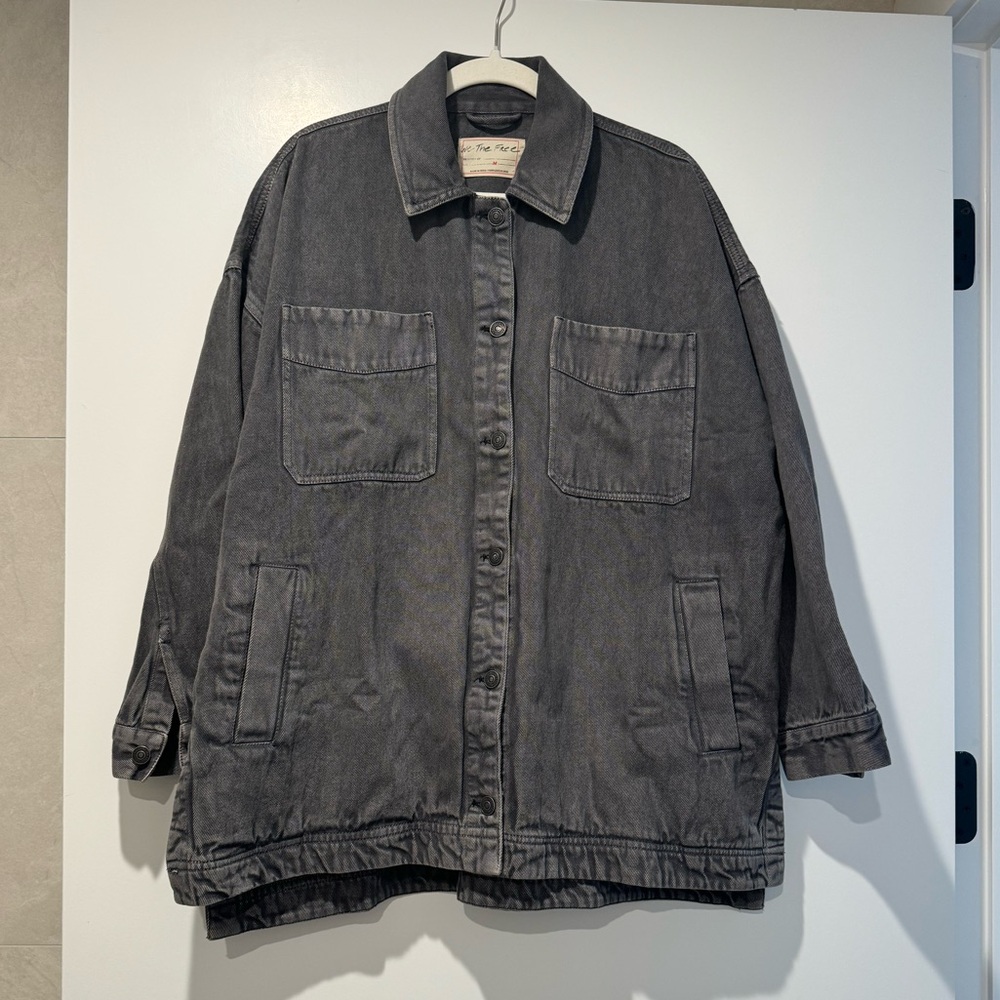 Free People • Denim oversized jacket